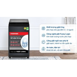 Máy giặt Toshiba 8 kg AW-M905BV(MK) Máy giặt Toshiba 8 kg AW-M905BV(MK)